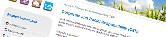 Scott White and Hookins website redesign
