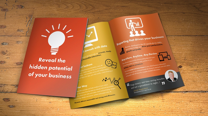 Illuminis IT Systems - Design of 4 sided A5 leaflet for promotion at their conference
