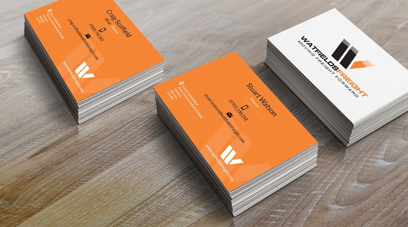 Watfields Freight - Design of double sided business cards for two directors