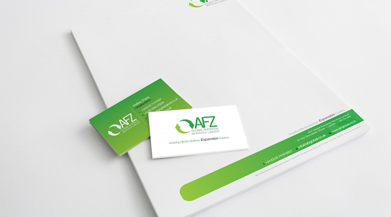 AFZ Global - Design of corporate stationery