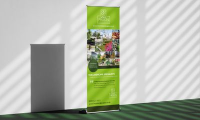 Frosts Landscapes roller banner for shows and events