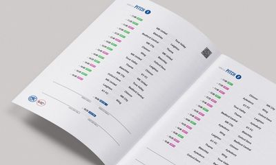 MK United women's tournament football programme internal pages