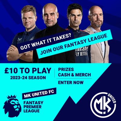 MK United FPL Competition Social Media Advert