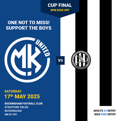 MK United Mens Cup Final Social Media Advert