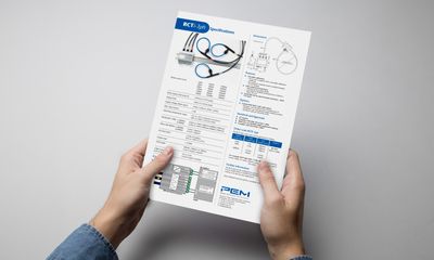 PEM RCTi-3ph data sheet, angled view