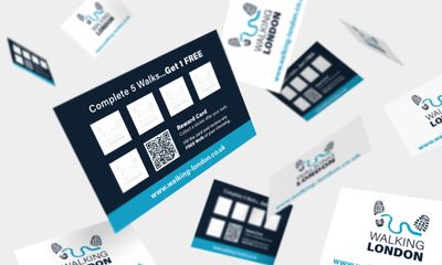Walking London rewards cards