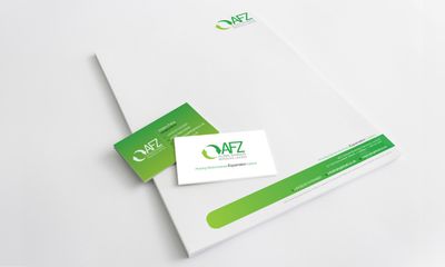 AFZ Global letterhead and business cards