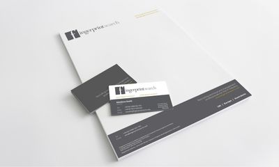 Fingerprint Search letterhead and business cards