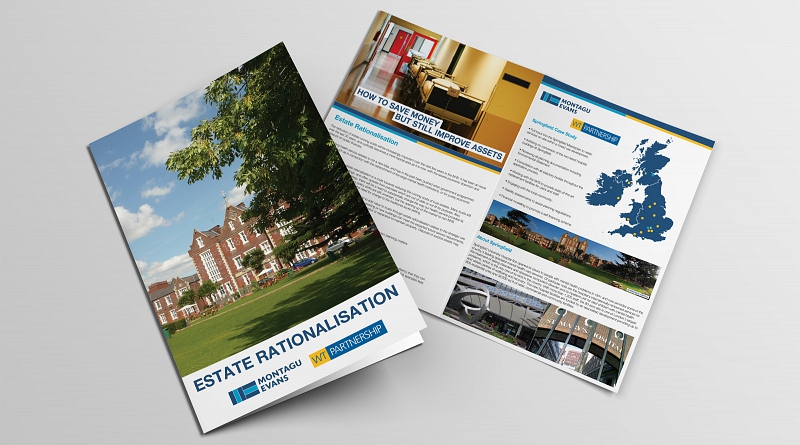 Montagu Evans - Design of 4 page brochure for their Estate Rationalisation offering