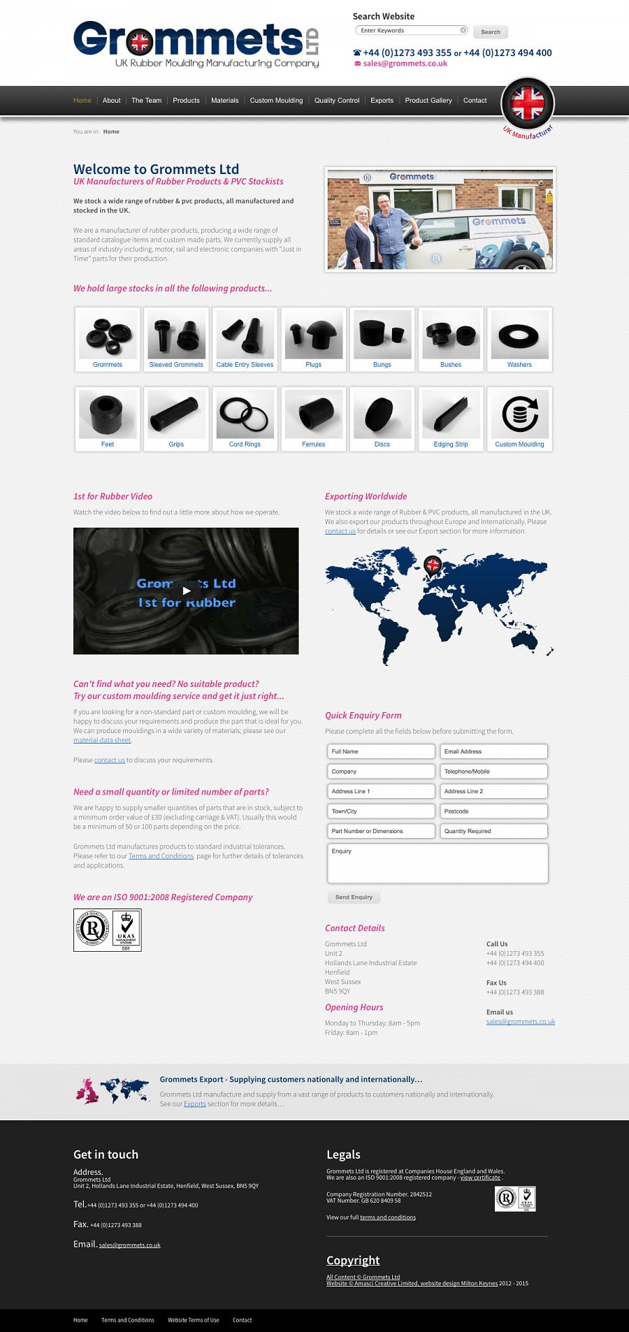 Grommets Ltd Website Screenshot